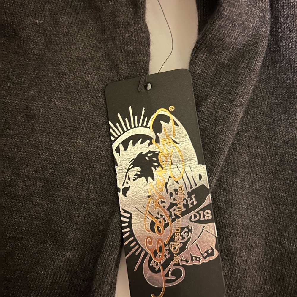 Ed Hardy by Christian Audigier Dragon Print cardigan sweater SZ XXL‎ NWT - Picture 10 of 11